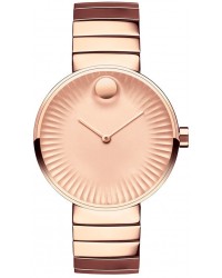 Movado Edge  Quartz Women's Watch, Ion Plated Steel, Gold Dial, 3680013