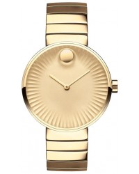 Movado Edge  Quartz Women's Watch, Ion Plated Steel, Gold Dial, 3680014