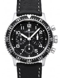 Breguet Type XX  Chronograph Automatic Men's Watch, Titanium, Black Dial, 3810TI/H2/3ZU