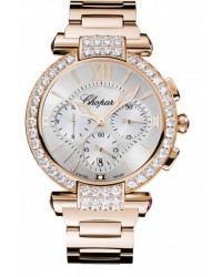 Chopard Imperiale  Chronograph Automatic Women's Watch, 18K Rose Gold, Silver Dial, 384211-5004