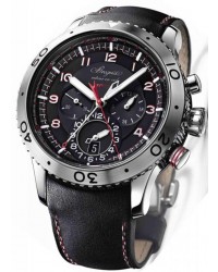 Breguet Type XX  Chronograph Automatic Men's Watch, Stainless Steel, Black Dial, 3880ST/H2/3XV