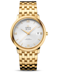 Omega De Ville  Automatic Unisex Watch, 18K Rose Gold, White Mother Of Pearl Dial, 424.50.37.20.02.002