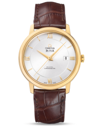 Omega De Ville  Automatic Men's Watch, 18K Yellow Gold, Silver Dial, 424.53.40.20.02.002