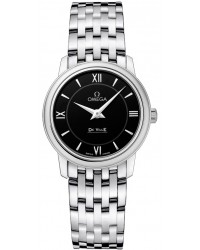 Omega De Ville  Quartz Women's Watch, Stainless Steel, Black Dial, 424.10.27.60.01.001