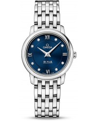 Omega De Ville  Quartz Women's Watch, Stainless Steel, Blue Dial, 424.10.27.60.53.001