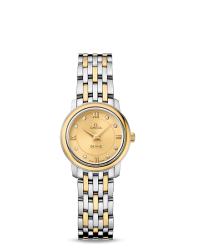 Omega De Ville  Quartz Women's Watch, Stainless Steel, Champagne Dial, 424.20.24.60.58.001