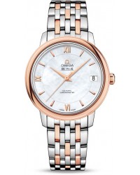 Omega De Ville  Automatic Women's Watch, Steel & 18K Rose Gold, Mother Of Pearl Dial, 424.20.33.20.05.002