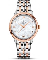 Omega De Ville  Automatic Women's Watch, Steel & 18K Rose Gold, Silver Dial, 424.20.33.20.55.001