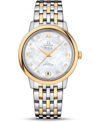 Omega De Ville  Automatic Women's Watch, Steel & 18K Yellow Gold, Silver Dial, 424.20.33.20.55.002