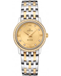 Omega De Ville  Quartz Women's Watch, Stainless Steel, Champagne Dial, 424.25.27.60.58.001
