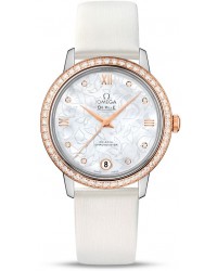 Omega De Ville  Automatic Women's Watch, Steel & 18K Rose Gold, Silver Dial, 424.27.33.20.55.001
