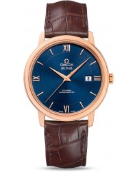 Omega De Ville  Automatic Men's Watch, 18K Rose Gold, Blue Dial, 424.53.40.20.03.002