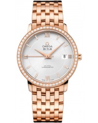 Omega De Ville  Automatic Men's Watch, 18K Rose Gold, Silver Dial, 424.55.37.20.52.001