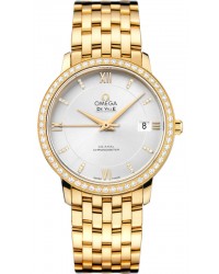 Omega De Ville  Automatic Men's Watch, 18K Yellow Gold, Silver Dial, 424.55.37.20.52.002
