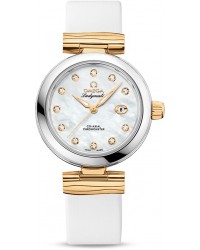 Omega De Ville Ladymatic  Automatic Women's Watch, Steel & 18K Yellow Gold, Mother Of Pearl Dial, 425.22.34.20.55.003