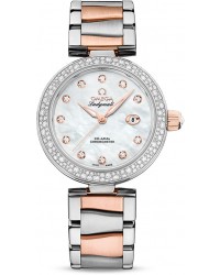 Omega De Ville Ladymatic  Automatic Women's Watch, Steel & 18K Rose Gold, Mother Of Pearl Dial, 425.25.34.20.55.004