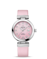 Omega De Ville Ladymatic  Automatic Women's Watch, Stainless Steel, Pink Dial, 425.32.34.20.57.001
