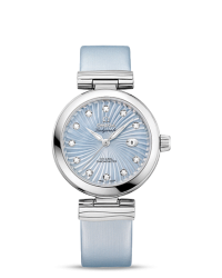 Omega De Ville Ladymatic  Automatic Women's Watch, Stainless Steel, Blue Dial, 425.32.34.20.57.002
