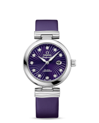 Omega De Ville Ladymatic  Automatic Women's Watch, Stainless Steel, Purple Dial, 425.32.34.20.60.001