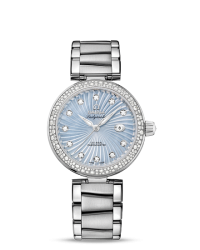 Omega De Ville Ladymatic  Automatic Women's Watch, Stainless Steel, Blue Dial, 425.35.34.20.57.002