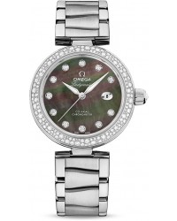 Omega De Ville Ladymatic  Automatic Women's Watch, Stainless Steel, Black Mother Of Pearl Dial, 425.35.34.20.57.004