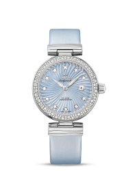 Omega De Ville Ladymatic  Automatic Women's Watch, Stainless Steel, Blue Dial, 425.37.34.20.57.002