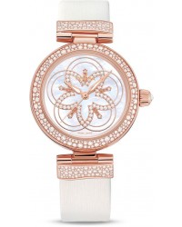 Omega De Ville  Automatic Women's Watch, 18K Rose Gold, Mother Of Pearl & Diamonds Dial, 425.67.34.20.55.009