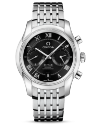 Omega De Ville  Chronograph Automatic Men's Watch, Stainless Steel, Black Dial, 431.10.42.51.01.001