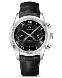 Omega De Ville  Chronograph Automatic Men's Watch, Stainless Steel, Black Dial, 431.13.42.51.01.001