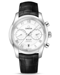 Omega De Ville  Chronograph Automatic Men's Watch, Stainless Steel, Silver Dial, 431.13.42.51.02.001