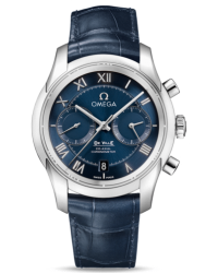 Omega De Ville  Chronograph Automatic Men's Watch, Stainless Steel, Blue Dial, 431.13.42.51.03.001