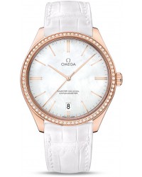 Omega Tresor  Automatic Men's Watch, 18K Rose Gold, Mother Of Pearl Dial, 432.58.40.21.05.001