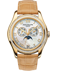 Patek Philippe Complications  Mechanical Women's Watch, 18K Yellow Gold, White Mother Of Pearl Dial, 4936J-001