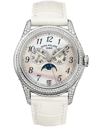Patek Philippe Complications  Mechanical Women's Watch, 18K White Gold, White Mother Of Pearl Dial, 4937G-001