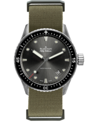 Blancpain Fifty Fathoms Bathyscaphe  Automatic Men's Watch, Stainless Steel, Grey Dial, 5000-1110-NAKA