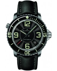 Blancpain Fifty Fathoms  Automatic Men's Watch, Titanium, Black Dial, 50015-12B30-52B