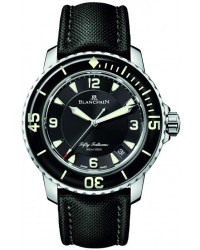 Blancpain Fifty Fathoms  Automatic Men's Watch, Stainless Steel, Black Dial, 5015-1130-52