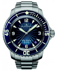 Blancpain Fifty Fathoms  Automatic Men's Watch, Stainless Steel, Blue Dial, 5015D-1140-71B