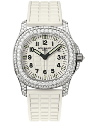 Patek Philippe Aquanaut  Quartz Women's Watch, 18K White Gold, White Dial, 5069G-011