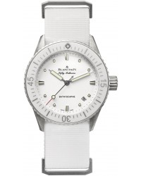 Blancpain Fifty Fathoms Bathyscaphe   Women's Watch, Stainless Steel, White Dial, 5100-1127-NAWA