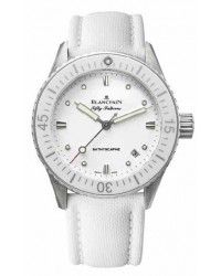 Blancpain Fifty Fathoms Bathyscaphe   Women's Watch, Stainless Steel, White Dial, 5100-1127-W52A