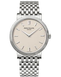 Patek Philippe Calatrava  Automatic Men's Watch, 18K White Gold, White Dial, 5120/1G-001