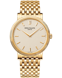Patek Philippe Calatrava  Automatic Men's Watch, 18K Yellow Gold, White Dial, 5120/1J-001
