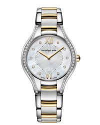 Raymond Weil Noemia  Quartz Women's Watch, Stainless Steel, Mother Of Pearl Dial, 5132-SPS-00985
