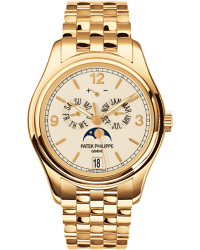 Patek Philippe Complications  Automatic With Power Reserve Men's Watch, 18K Yellow Gold, Cream Dial, 5146/1J-001