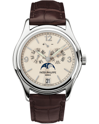 Patek Philippe Complications  Automatic With Power Reserve Men's Watch, 18K White Gold, White Dial, 5146G-001