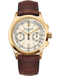 Patek Philippe Complications  Chronograph Automatic Men's Watch, 18K Yellow Gold, Cream Dial, 5170J-001