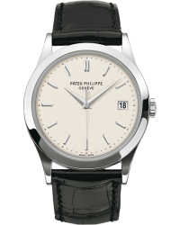 Patek Philippe Calatrava  Automatic Men's Watch, 18K White Gold, White Dial, 5296G-010