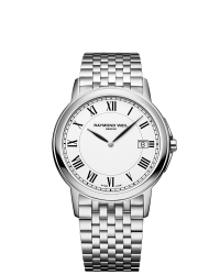 Raymond Weil Tradition  Quartz Men's Watch, Stainless Steel, White Dial, 5466-ST-00300