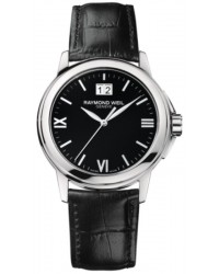 Raymond Weil Tradition  Quartz Men's Watch, Stainless Steel, Black Dial, 5476-ST-00207